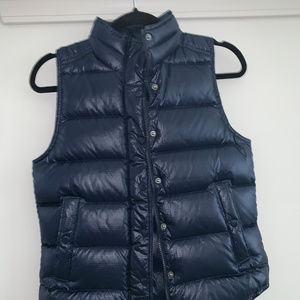 J Crew Navy Puffer Vest